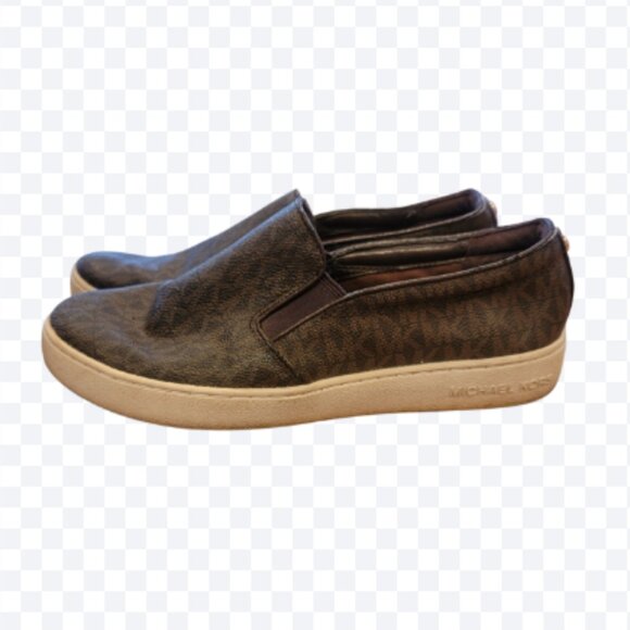 Michael Kors | Keaton Logo Slip on shoes | Brown - Picture 1 of 11
